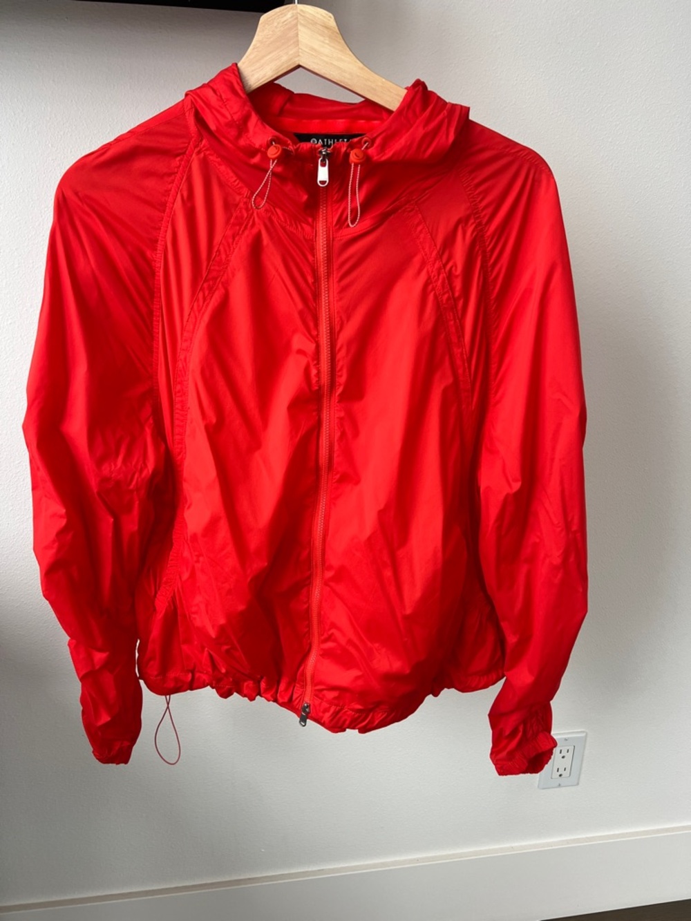 Athleta Lightweight Women’s Orange Windbreaker Jacket XS